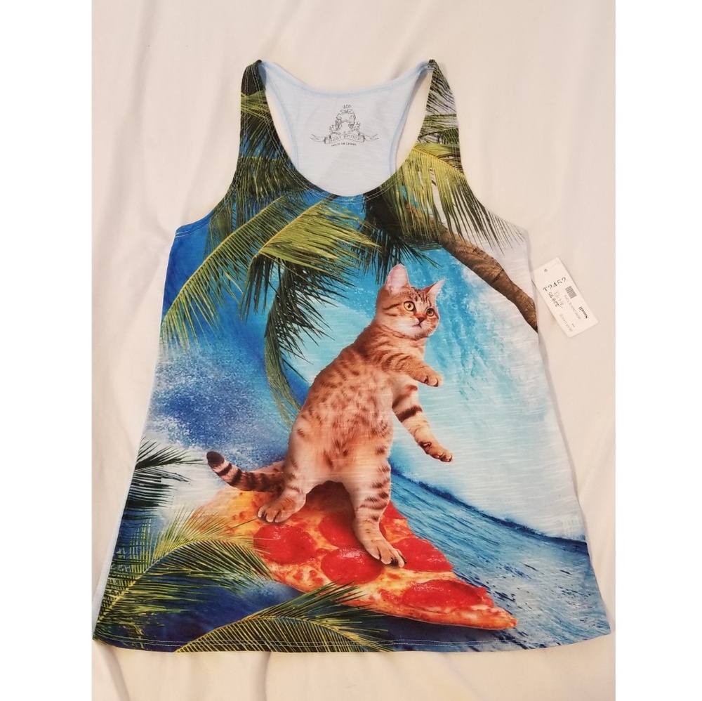 Cat Pizza Party Tank